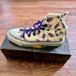 Vintage 1989 Converse Joker Batman USA Hi Tops 6.5 w Box Rare